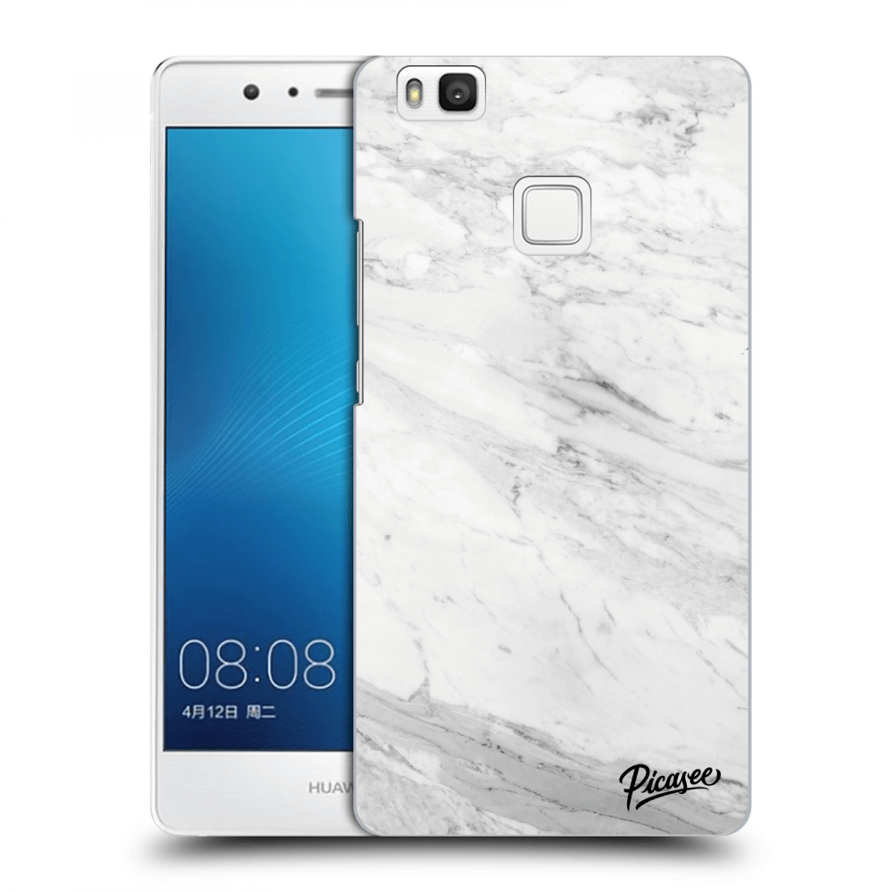 Picasee Huawei P9 Lite Hülle - Transparentes Silikon - White marble