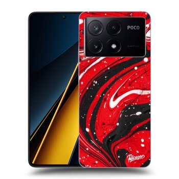 Hülle für Xiaomi Poco X6 Pro - Red black