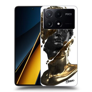 Hülle für Xiaomi Poco X6 Pro - Gold - Black