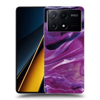 Hülle für Xiaomi Poco X6 Pro - Purple glitter