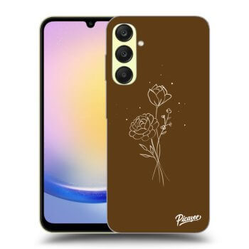 Hülle für Samsung Galaxy A25 A256B 5G - Brown flowers