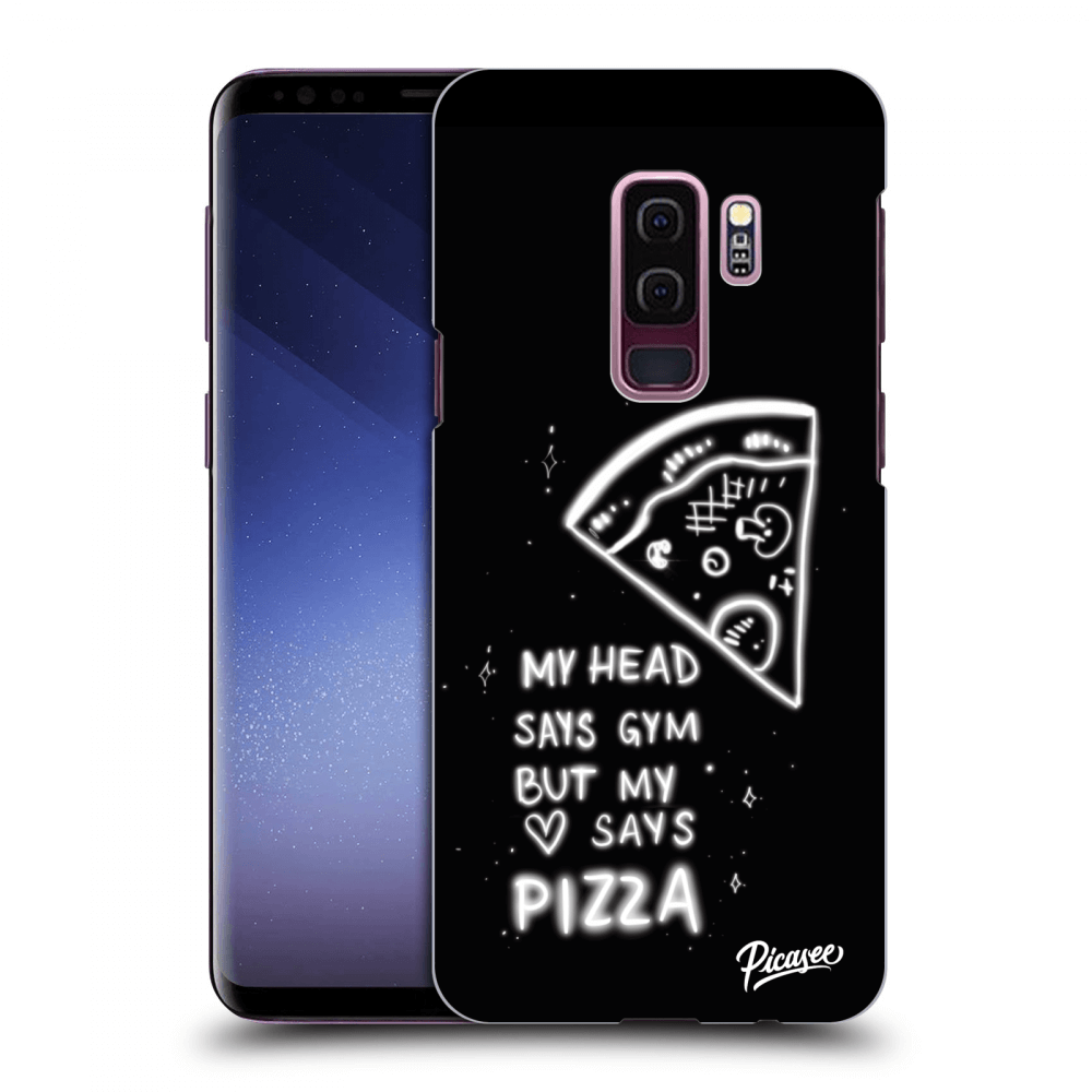 Picasee Samsung Galaxy S9 Plus G965F Hülle - Schwarzes Silikon - Pizza