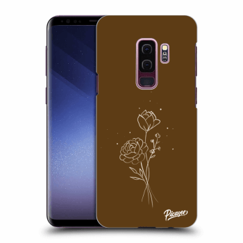 Hülle für Samsung Galaxy S9 Plus G965F - Brown flowers