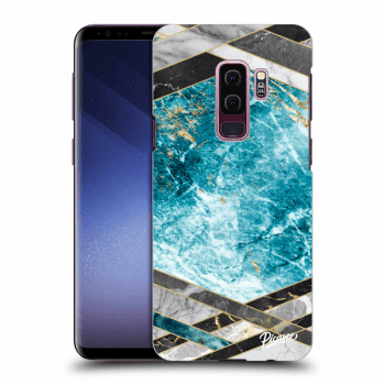 Hülle für Samsung Galaxy S9 Plus G965F - Blue geometry