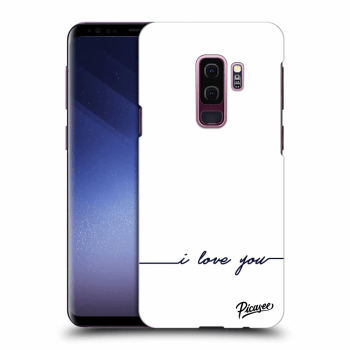 Picasee Samsung Galaxy S9 Plus G965F Hülle - Transparentes Silikon - I love you