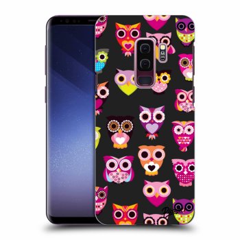 Picasee Samsung Galaxy S9 Plus G965F Hülle - Schwarzes Silikon - Owls