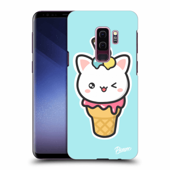 Picasee Samsung Galaxy S9 Plus G965F Hülle - Schwarzes Silikon - Ice Cream Cat