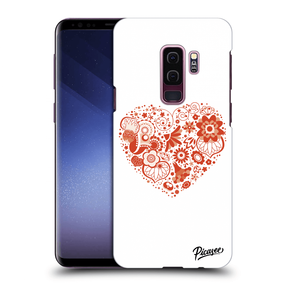 Picasee Samsung Galaxy S9 Plus G965F Hülle - Transparentes Silikon - Big heart