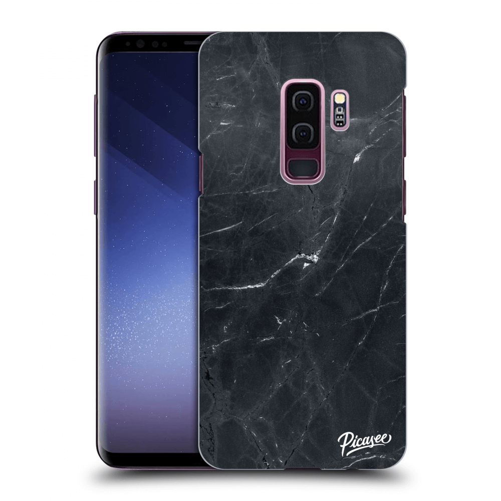 Picasee Samsung Galaxy S9 Plus G965F Hülle - Transparentes Silikon - Black marble