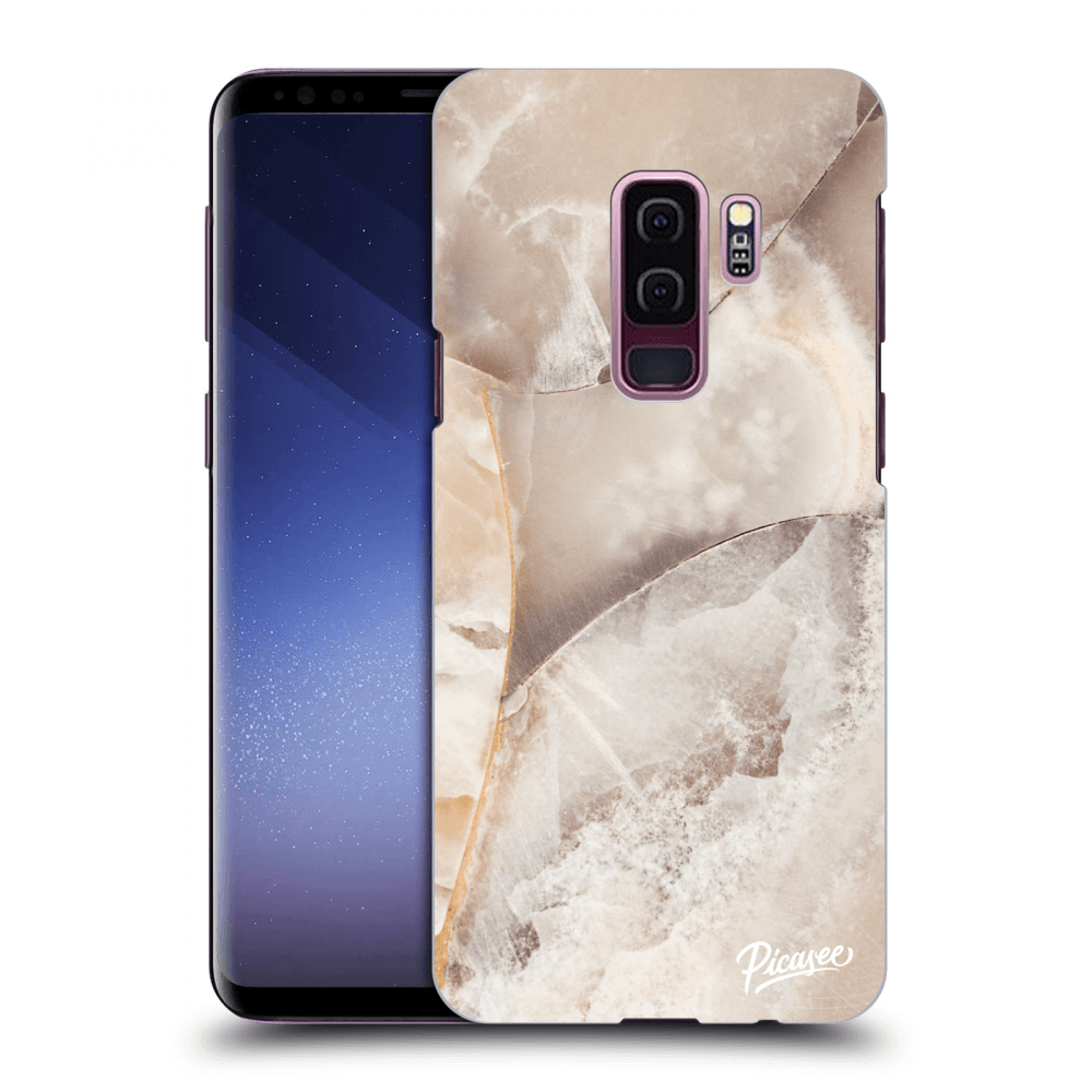 Picasee Samsung Galaxy S9 Plus G965F Hülle - Transparentes Silikon - Cream marble