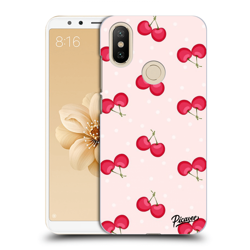 Picasee Xiaomi Mi A2 Hülle - Transparentes Silikon - Cherries