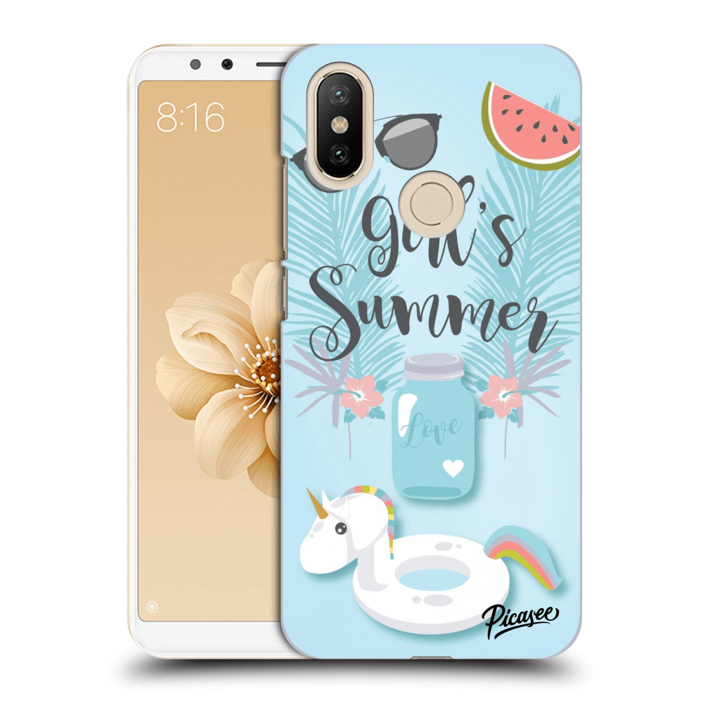Picasee Xiaomi Mi A2 Hülle - Transparentes Silikon - Girls Summer