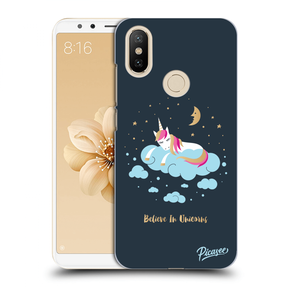 Picasee Xiaomi Mi A2 Hülle - Transparentes Silikon - Believe In Unicorns