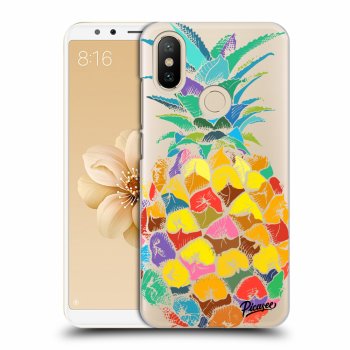 Picasee Xiaomi Mi A2 Hülle - Transparentes Silikon - Pineapple