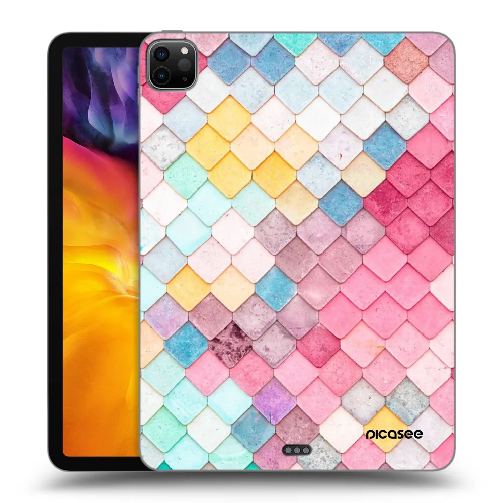 Picasee Schwarze Silikonhülle für Apple iPad Pro 11" 2024 (7.gen.) - Farbiges Dach