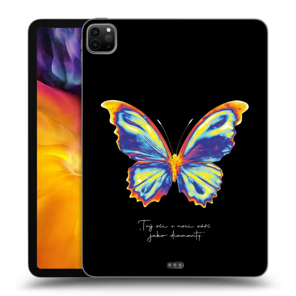 Picasee Schwarze Silikonhülle für Apple iPad Pro 11" 2024 (7.gen.) - Diamanty Black