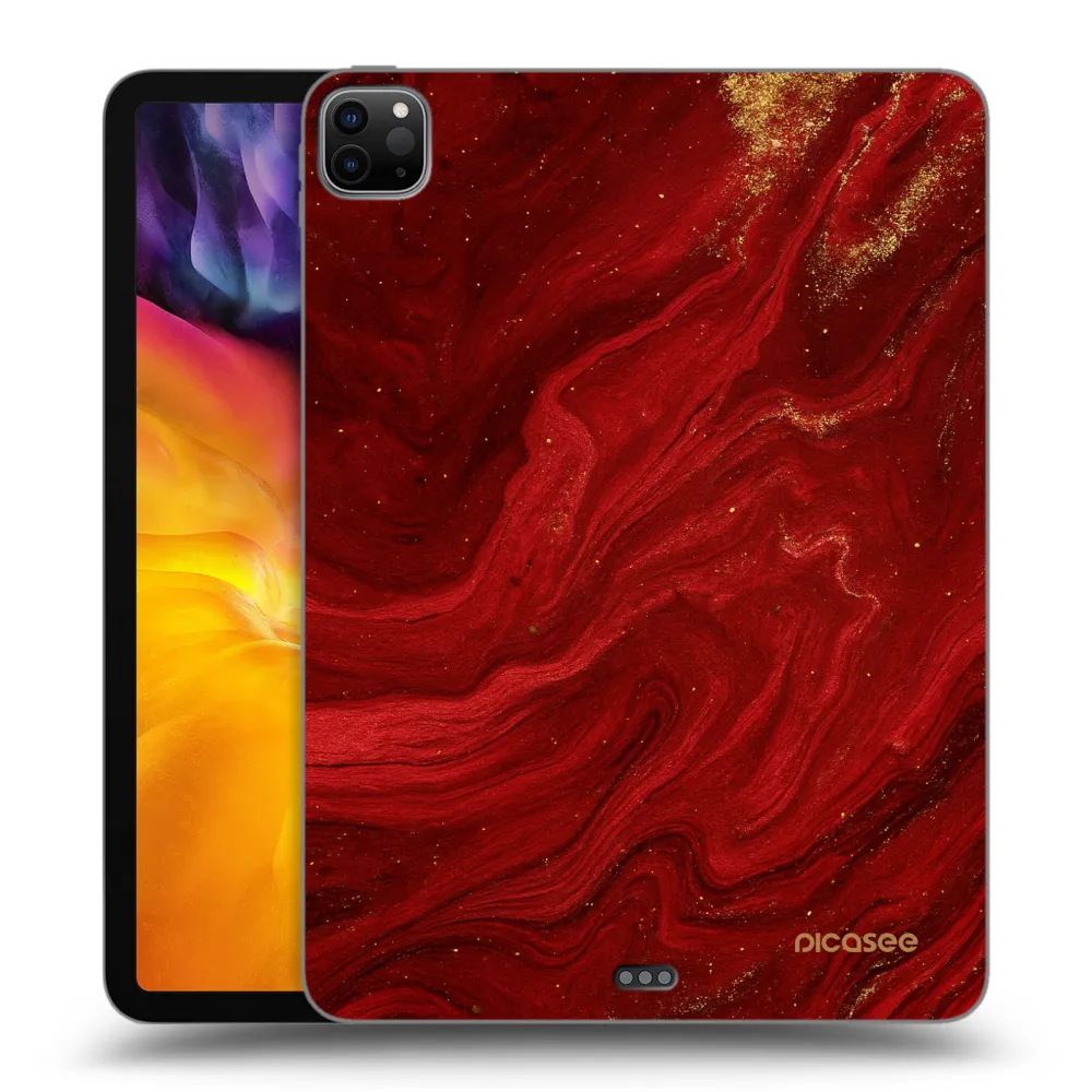 Picasee Schwarze Silikonhülle für Apple iPad Pro 11" 2024 (7.gen.) - Red
