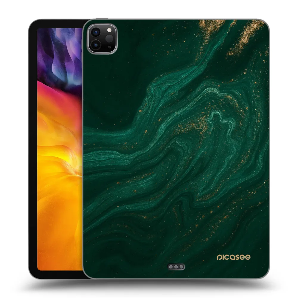 Picasee Schwarze Silikonhülle für Apple iPad Pro 11" 2024 (7.gen.) - Green