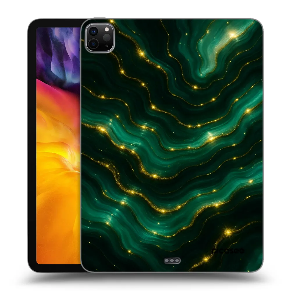 Picasee Schwarze Silikonhülle für Apple iPad Pro 11" 2024 (7.gen.) - Emerald