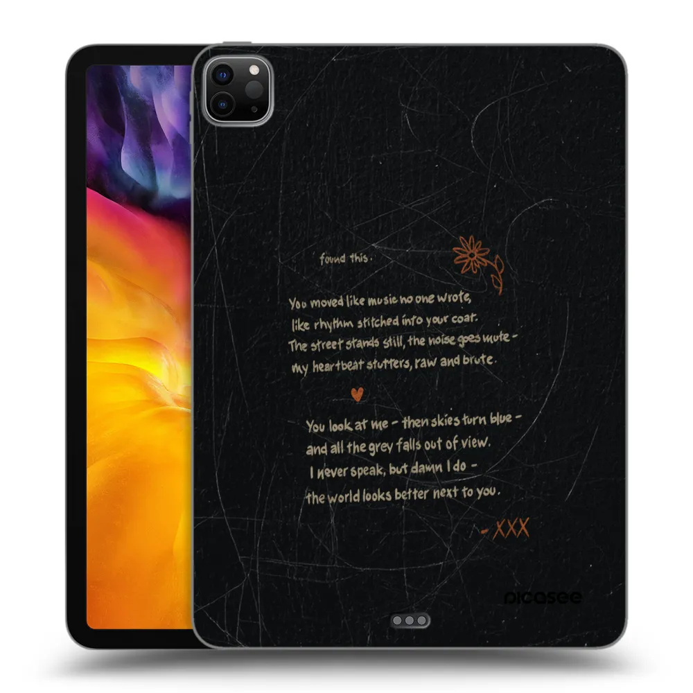 Picasee Schwarze Silikonhülle für Apple iPad Pro 11" 2024 (7.gen.) - POET