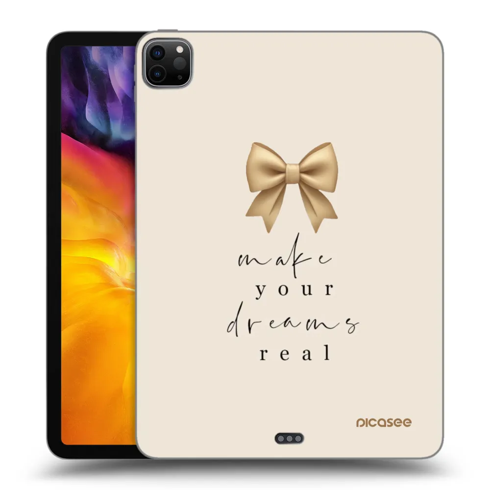 Picasee Schwarze Silikonhülle für Apple iPad Pro 11" 2024 (7.gen.) - Golden Dream