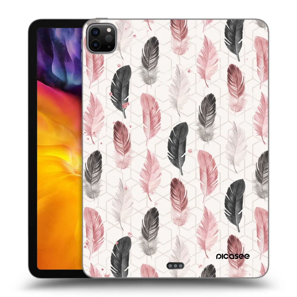 Picasee Schwarze Silikonhülle für Apple iPad Pro 11" 2024 (7.gen.) - Feder 2