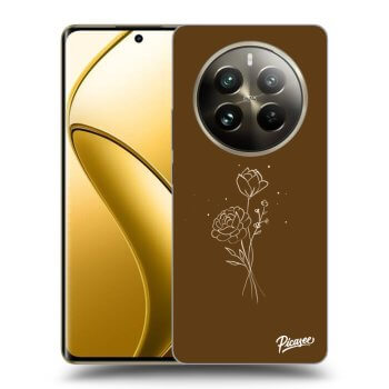 Hülle für Realme 12 Pro 5G - Brown flowers