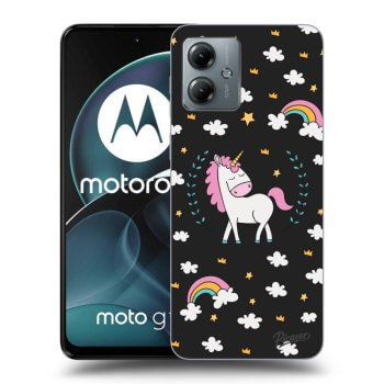 Hülle für Motorola Moto G14 - Einhorn Sternenhimmel