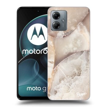 Hülle für Motorola Moto G14 - Cream marble