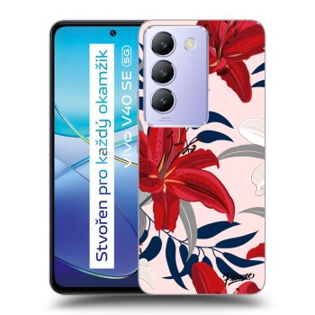 Hülle für Vivo V40 SE 5G - Red Lily