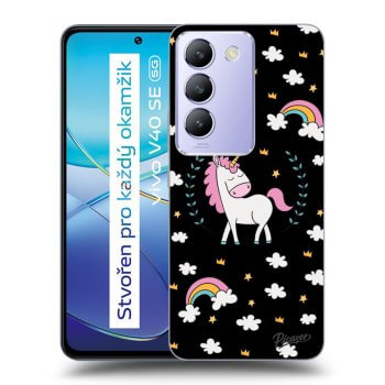 Hülle für Vivo V40 SE 5G - Einhorn Sternenhimmel