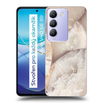 Hülle für Vivo V40 SE 5G - Cream marble