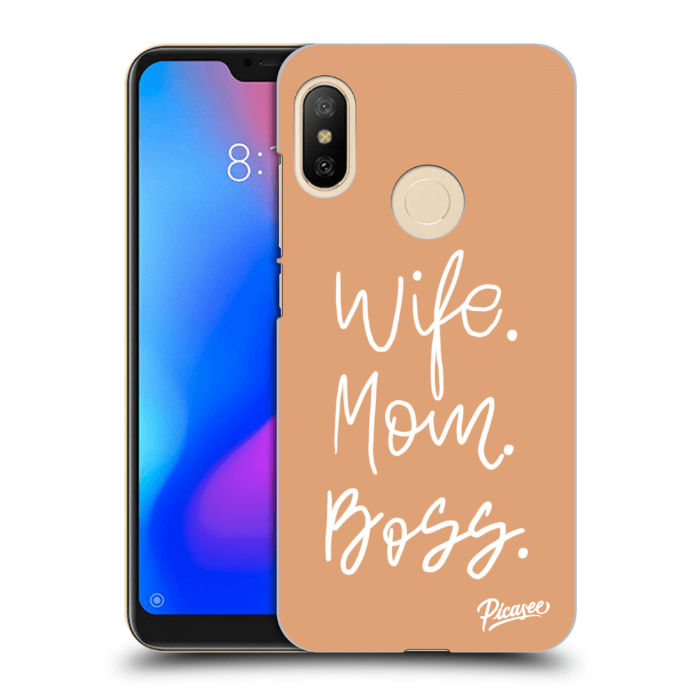 Picasee Xiaomi Mi A2 Lite Hülle - Schwarzes Silikon - Boss Mama