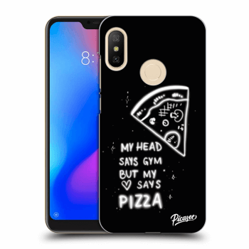 Picasee Xiaomi Mi A2 Lite Hülle - Schwarzes Silikon - Pizza