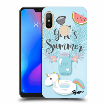Picasee Xiaomi Mi A2 Lite Hülle - Transparentes Silikon - Girls Summer