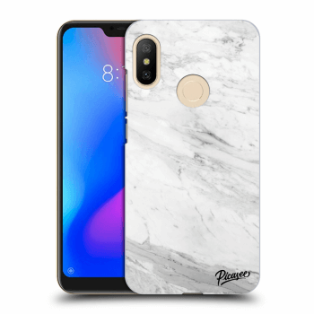 Picasee Xiaomi Mi A2 Lite Hülle - Transparentes Silikon - White marble