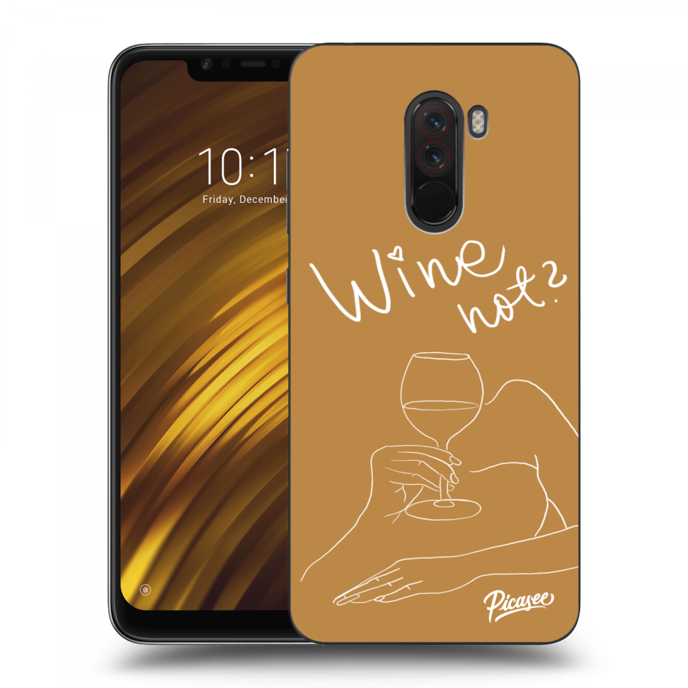 Picasee Xiaomi Pocophone F1 Hülle - Transparentes Silikon - Wine not