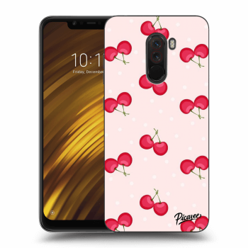 Picasee Xiaomi Pocophone F1 Hülle - Transparentes Silikon - Cherries