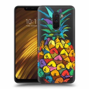 Picasee Xiaomi Pocophone F1 Hülle - Transparentes Silikon - Pineapple