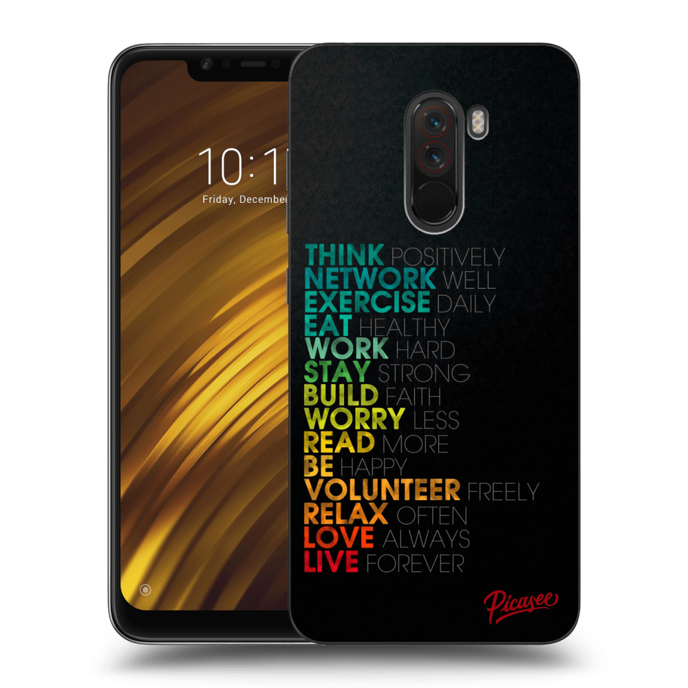 Picasee Xiaomi Pocophone F1 Hülle - Milchiges Silikon - Motto life
