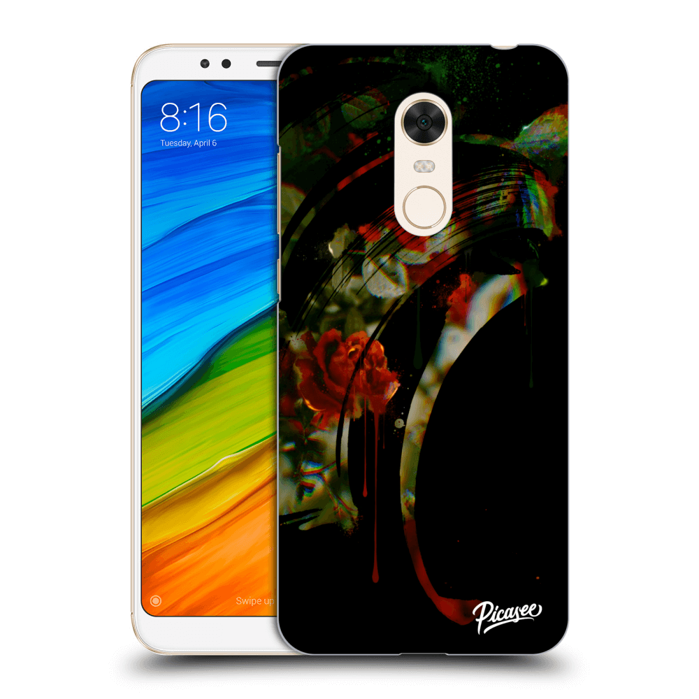 Picasee Xiaomi Redmi 5 Plus Global Hülle - Transparentes Silikon - Roses black