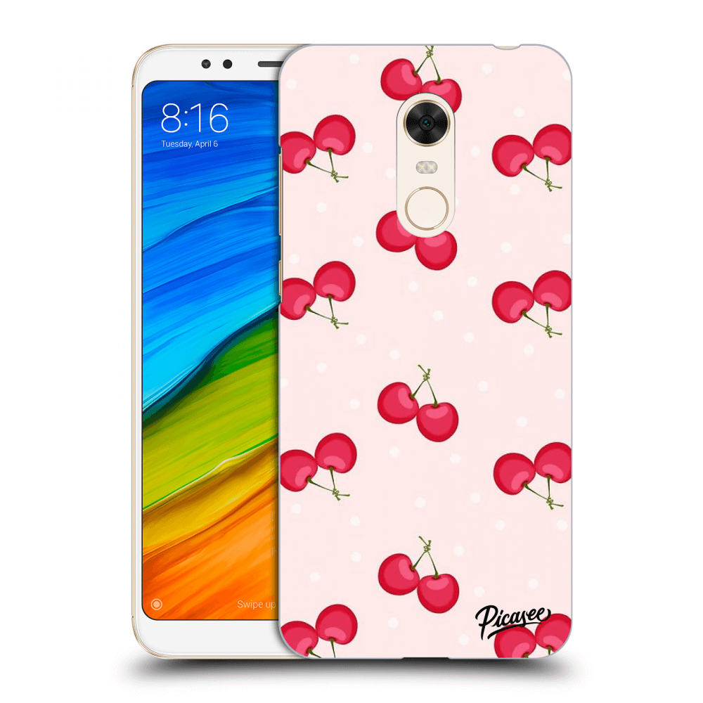 Picasee Xiaomi Redmi 5 Plus Global Hülle - Transparentes Silikon - Cherries