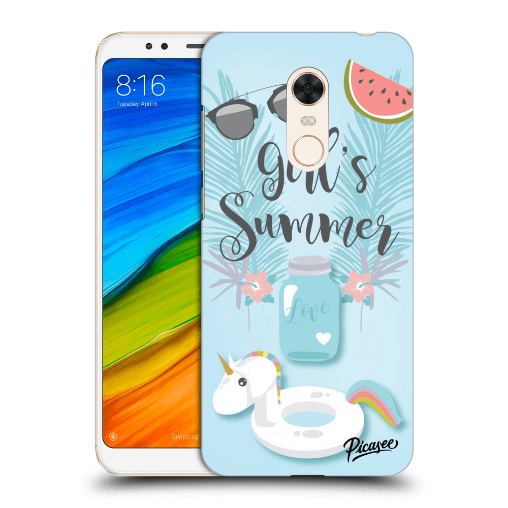 Picasee Xiaomi Redmi 5 Plus Global Hülle - Transparentes Silikon - Girls Summer