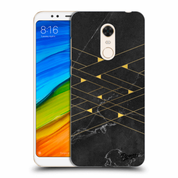 Picasee Xiaomi Redmi 5 Plus Global Hülle - Transparentes Silikon - Gold Minimal