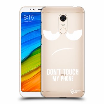 Picasee Xiaomi Redmi 5 Plus Global Hülle - Transparentes Silikon - Don't Touch My Phone