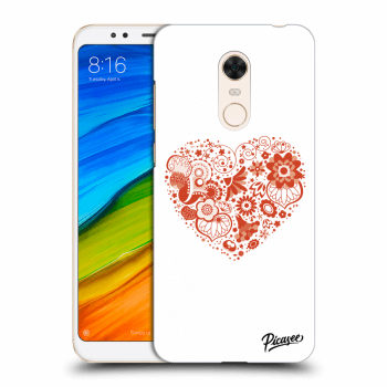 Picasee Xiaomi Redmi 5 Plus Global Hülle - Transparentes Silikon - Big heart