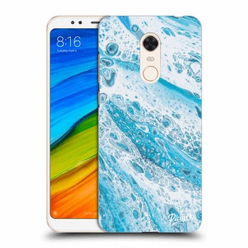 Picasee Xiaomi Redmi 5 Plus Global Hülle - Transparentes Silikon - Blue liquid