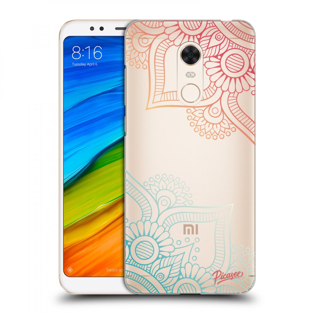 Picasee Xiaomi Redmi 5 Plus Global Hülle - Transparentes Silikon - Flowers pattern