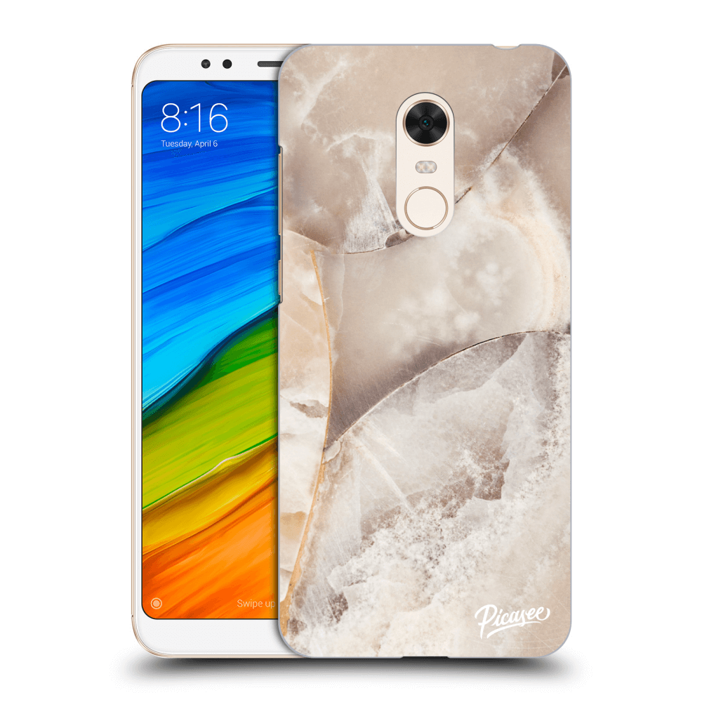 Picasee Xiaomi Redmi 5 Plus Global Hülle - Transparentes Silikon - Cream marble