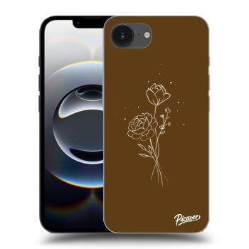 Hülle für Apple iPhone 16e - Brown flowers